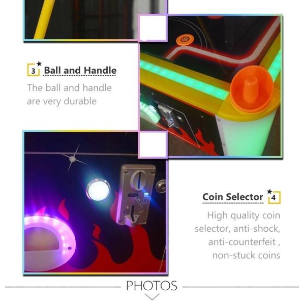 Крытая коммерчески таблица хоккея воздуха, таблица хоккея воздуха 2 игроков эксплуатируемая монеткой