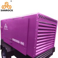 Compresor de aire de tornillo portátil Máquina de minería Motor diesel Compresor de aire de alta presión