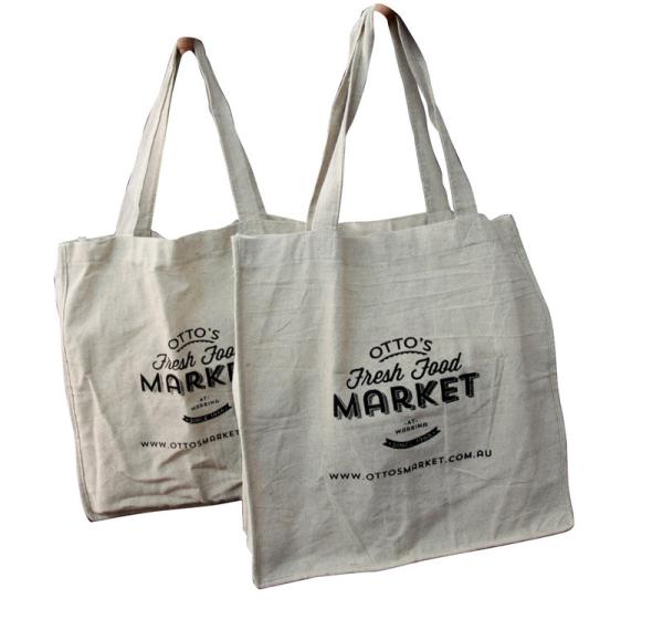 Fashion Reusable 100% Cotton Fabric  Organic Plain Cotton Bags