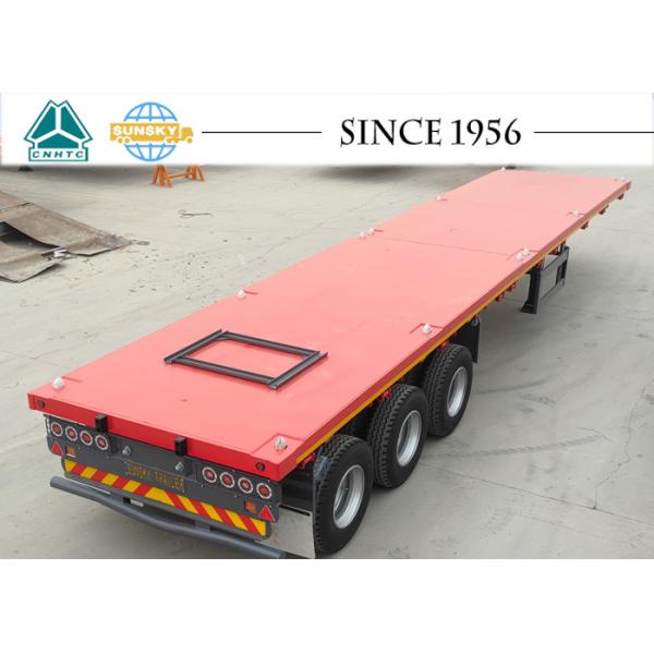 Tri-Axle Flatbed Trailer FLAT DECK TRAILER Tri-Axle Container Trailer