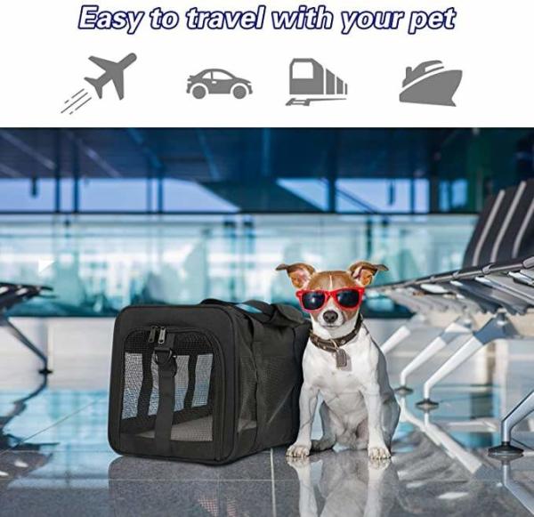 Travel & Car Small Dogs Puppies Cat Pet Carrier Airline Approved Soft Sided Collapsible Top Loading Cat Bag Carrier