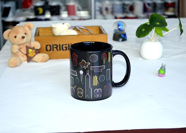 Hot Sensitive Color Changing Coffee Mug , Color Changed Magic Coffee Cup Advertising