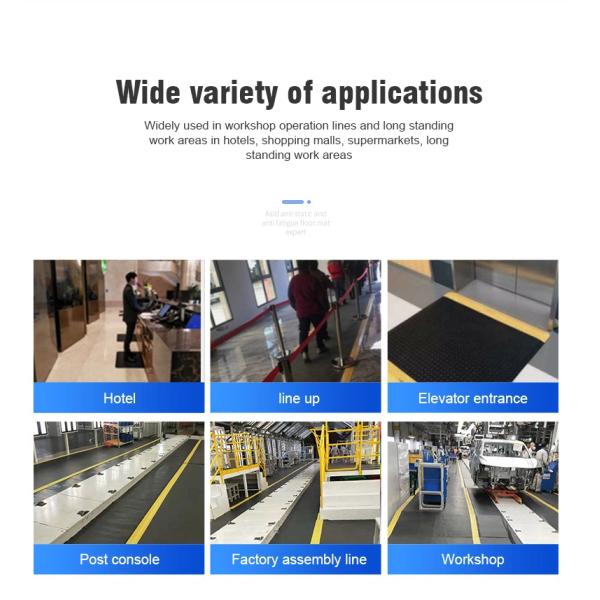 Промышленный полный коврик Антистатический ПВХ+ЭВА / EPDM пенокаменный полный коврик