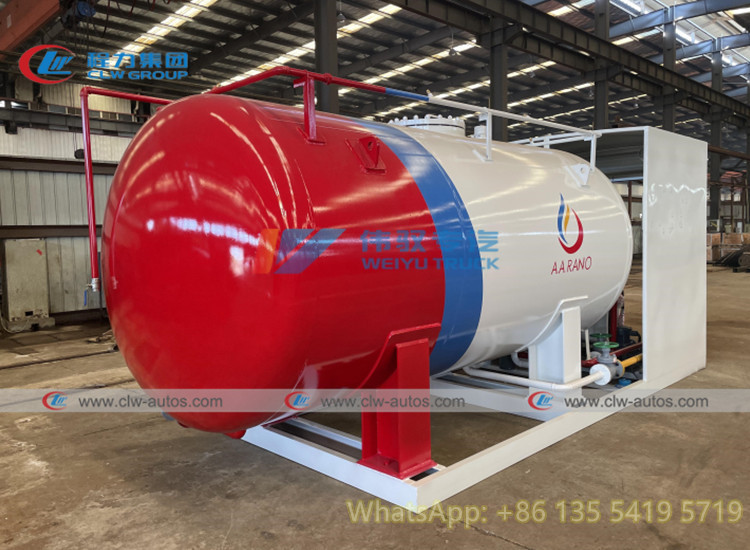 Стандарт NNPC DPR 15000 литров станция скида LPG 7,5 тонн с измерителем прокачки