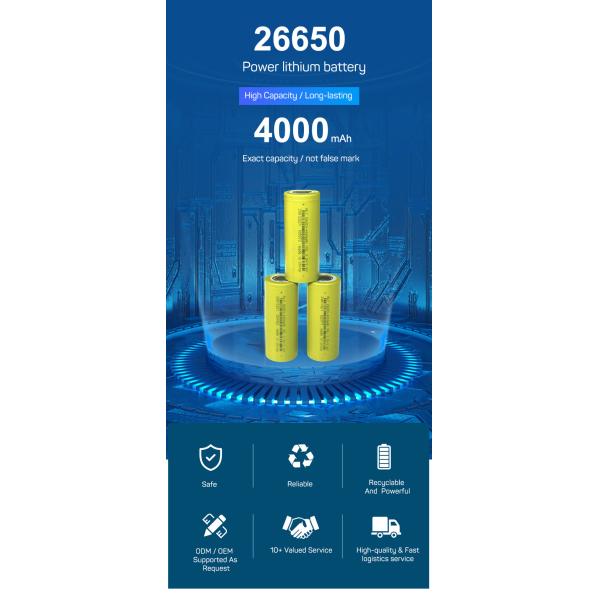26650 клетка литий-ионного аккумулятора 4000MAh 3.2v для солнечной энергии