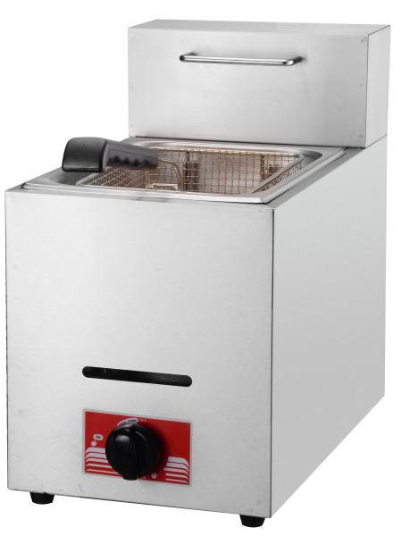 Stainless Steel 201/304 Industrial Gas Countertop Deep Fryers for Commercial Catering