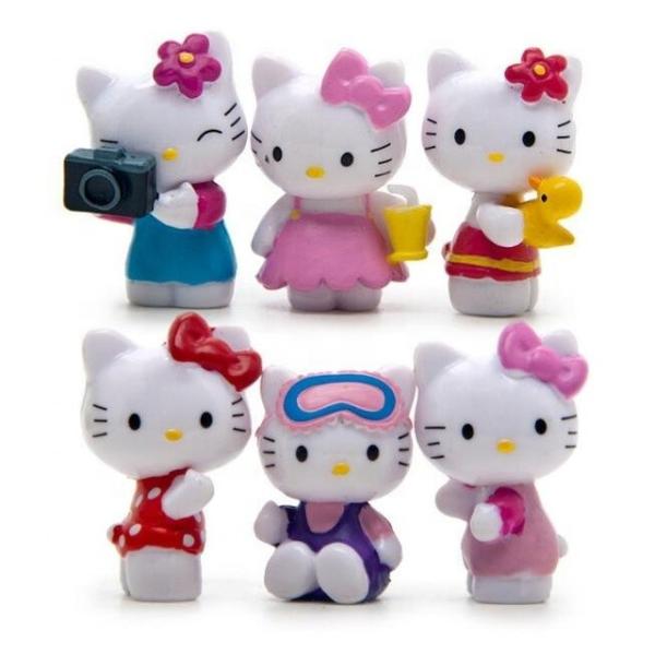 Fabricant de jouets OEM plastique mignon Mini dessin animé Kitty chat jouets pour enfants