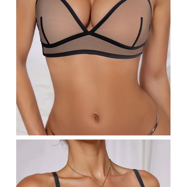 Transparent Mesh Erotic Bra Wholesale Price Xs-xxl Sizes Ladies Bra Underwear Hot Sexy Lace Wholesale Bra for Female