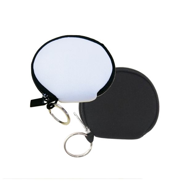 Multifunctional Compact Sublimation Neoprene Earphone Case For Storing Coins And Masks