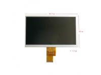 Affichage LCD de 7 pouces 1024×600 Résolution, 1000c/d lisible par la lumière du soleil, 40 broches LVDS