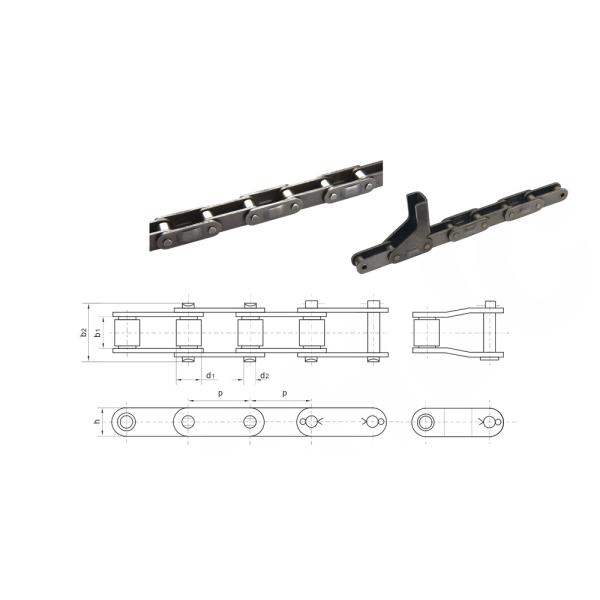 CA550 CA555 CA557 Transmission Drive Chains Carbon Steel Agricultural Chain