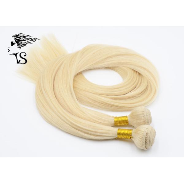Blonde Straight Long Colored Human Hair Extensions Ukraine Hair for Fashion Young Girls