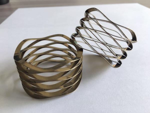 Custom High Precision Stainless Steel Serpentine Square Wire Wave Disc Spring
