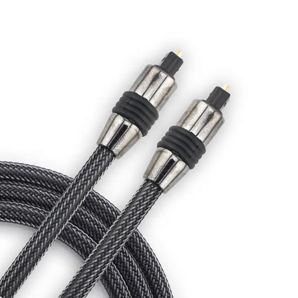 1M 2M 3M 5M High Quality Durable Braided Fiber Optic Toslink Spdif Digital Optical Audio Cable