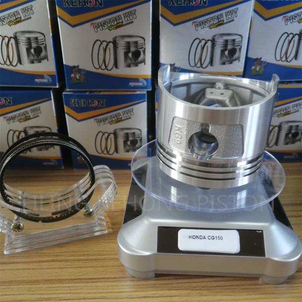 Graphite Coated CG Piston For CG150 62mm CYL DIA Black Color Durable