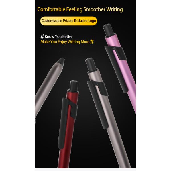 Business Metal Ball Pen 1.0mm Hotel Office Press Signature Pen Custom Logo