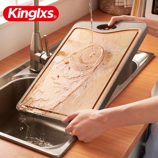 The Household Skid Proof Plastic Cutting Board With Waterproof Groove Is Easy To Clean Waterproof And Moisture-Proof