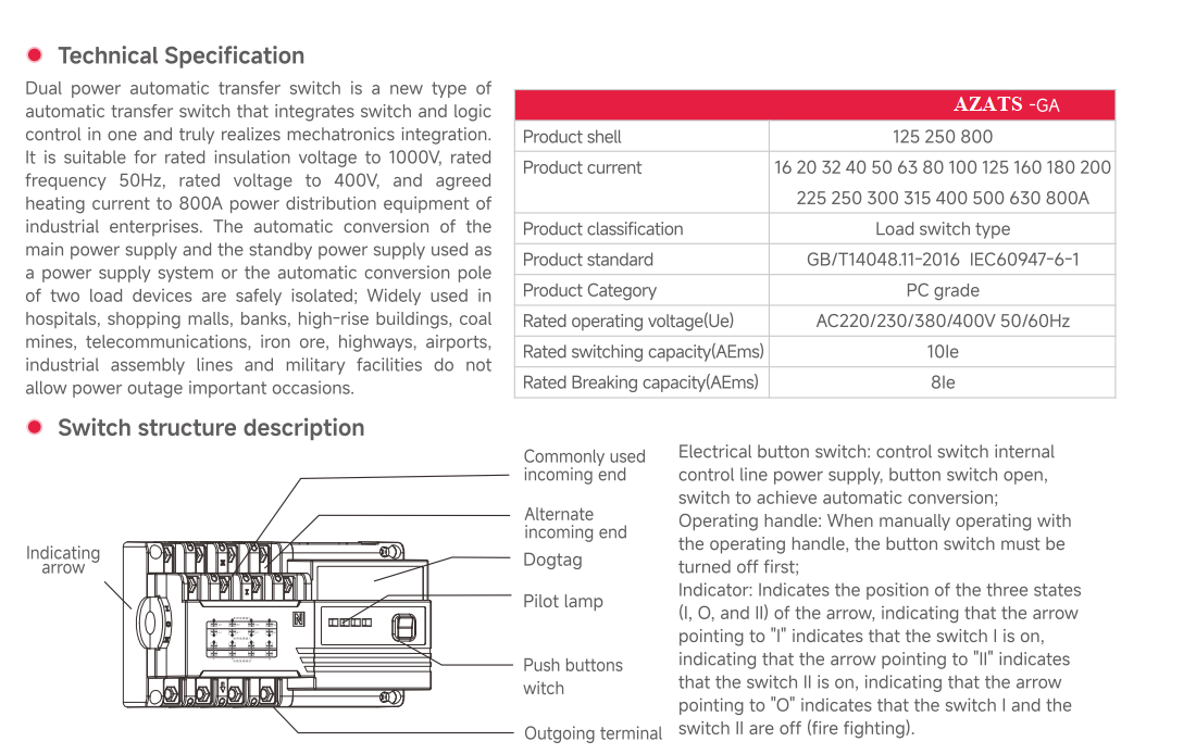 Isolated Automatic Transfer Switch
