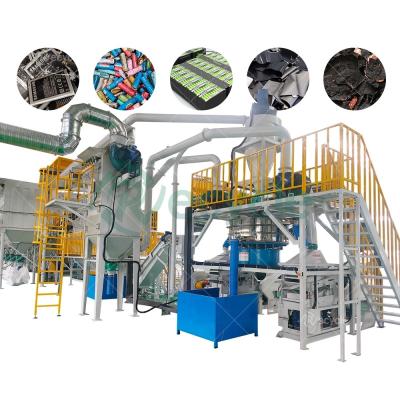 500 kg/h LiB Reciclagem Plant Soft Package Bateria de iões de lítio máquina de linha de reciclagem