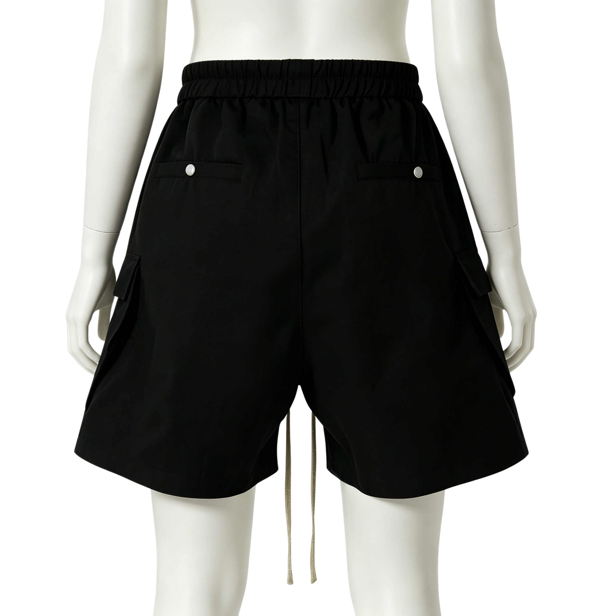 Five Inch Multi Pocket Cargo Shorts Minimalist Mens Drawstring Casual Shorts Dark