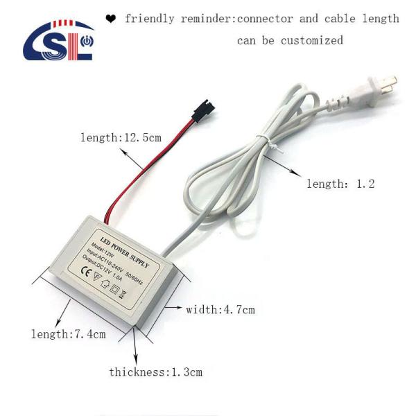 12V 1A 12W Sensor de Toque Integrado Especial Personalizado Switch para Banheiro Vanities Espelhos
