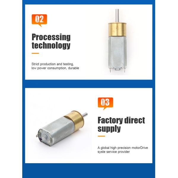 Slow Speed Micro DC Gear Motor16mm Diameter  6V 12V Electric Gearbox Motor