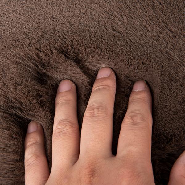 Трикота трикотажная полиэстерная имитация ткань для волос кролика для зимней одежды шарф и пальто