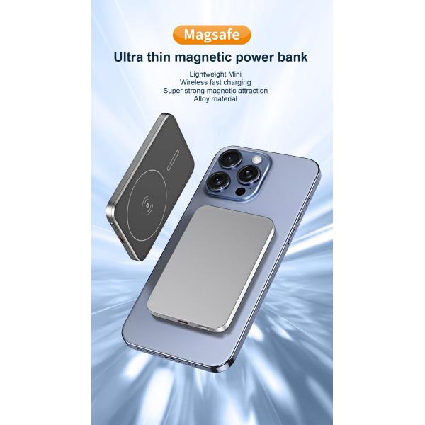 Hot Sale 22.5w Magnetic Wireless Power Bank Charger Slim Wireless Power Bank Fast Charger 10000mah Power Bank for Mobile Phone