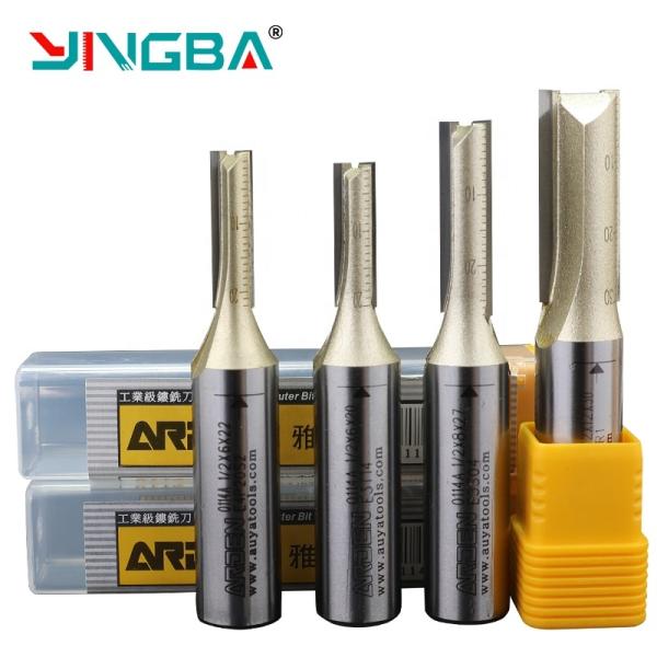 1/4 12.7mm TCT 2 Flutes Straight Bits Wood Milling Cutter  for MDF Plywood Chipboard Ying Wood Cutting Arden Cnc Router Bit
