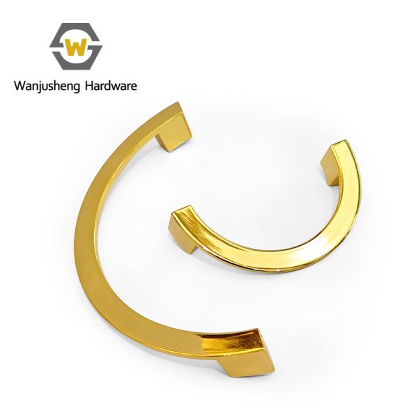 Modern Minimalist Semi-Circular Pull Handles Zinc Alloy Hardware Accessories for Kitchen Cabinets Cabinet Doors and Drawers