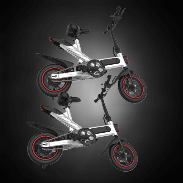 Electric 1 Second Folding Travel Bike 36V 6AH Triangular Stable Stucture