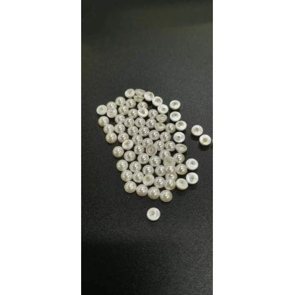 3mm 4mm 5mm 6mm 8mm  Round Cabochon Half Round ABS Plastic Pearl for Shoes Bag Making
