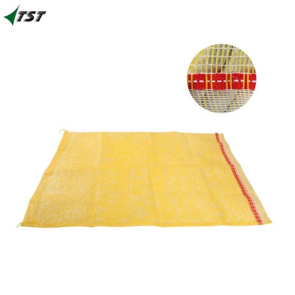25kg 30kgs 50kgs Colombia Yellow Color Pp Leno Mesh Bag For Vegetable Fruit Packing