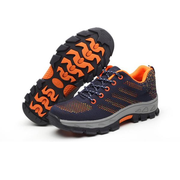 Flying Weave Practical Work Shoes Comfortable Safety Shoes Men'S Work Boots Anti Smashing