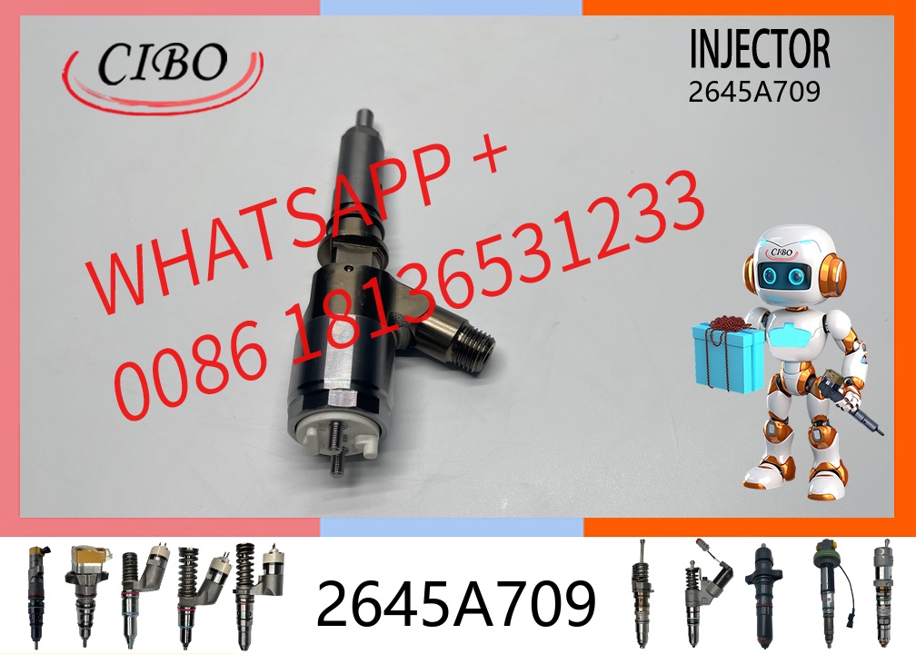 original Common Rail Diesel Fuel Injector 2645A709 10R-7668 320-0680 for  C6.6 C6.4 320D Excavator Perkins 1106D Engine Replacement Parts original new injector