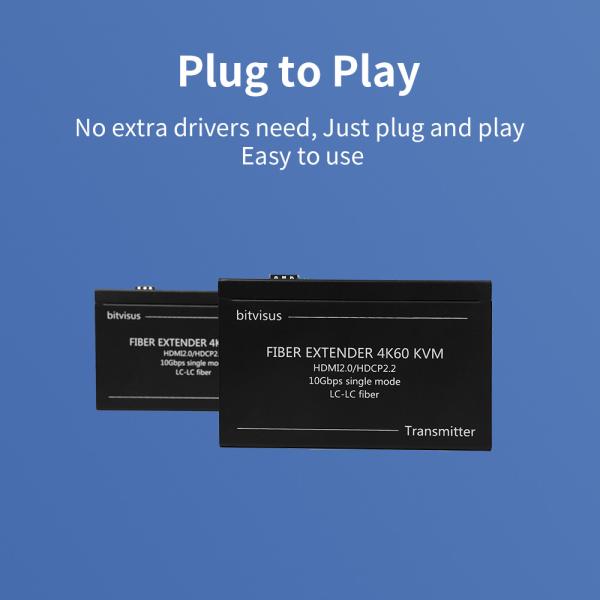 Сигнал высокой четкости IR RS232 HDMI Audio Extender 10km 4k HDMI USB KVM Extender