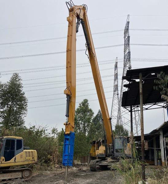 Three Section Excavator Demolition Arm Adjustable Reach Boom For Dismantling
