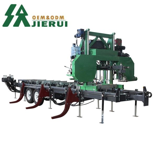 2024 JIERUI CNC Automatic Log Portable Wood Bandsaw Sawmill Band Saw Machines with CE