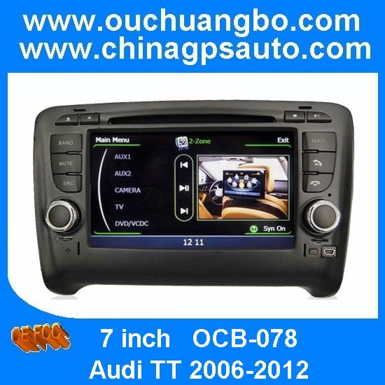 Ouchuangbo GPS Navigation 1G CPU 1080P 3G Host TV Audi TT 2006-2012 HD Screen S100 System DVR Video Player OCB-078C