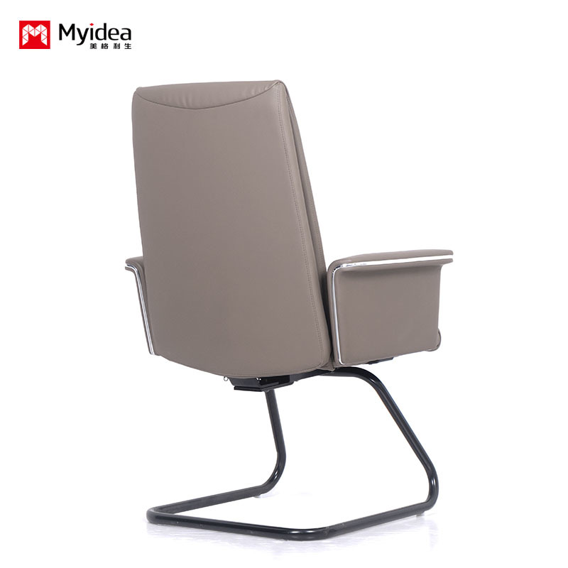 Luxury Executive Leather Desk Chair – Crafted with Soft Yet Tough Premium Leather, Featuring Pneumatic Seat Height Adjustment and Smooth Tilt/Tension Control for All-Day Comfort