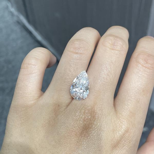 Multi груша диаманта 1.58ct CVD размера выросли лабораторией, который сформировала белое культивирование