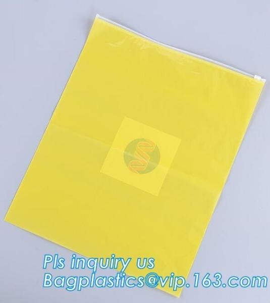 slider bag for underwear packaging slider zipper vinyl bag for clothing, zipper closure pvc slider bag clear size A4 off