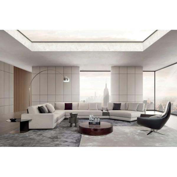 Modern Elegance: High Standard L-Shaped Fabric Sofa For Hotel,Office,Villa Luxury