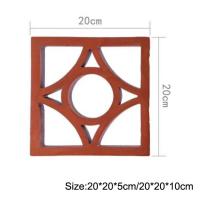 Tijolos decorativos ocos da terracota 20x20mm Clay Terracotta Coloured Wall Tiles