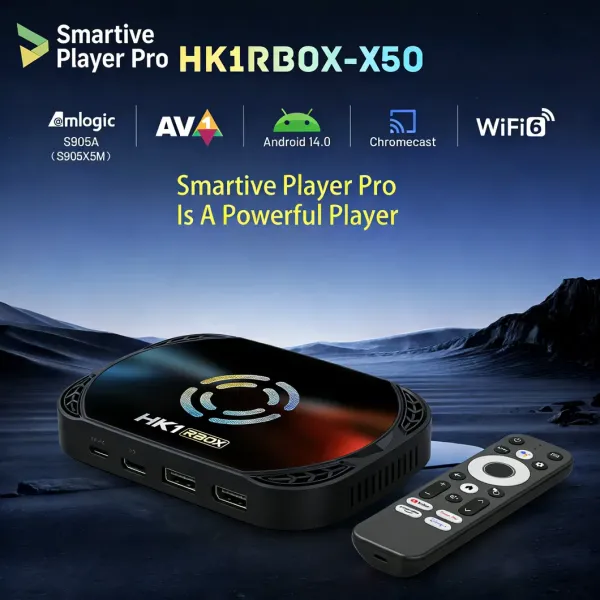 WiFi6 4K Resolution Ultra HD Android 14 Set Top Box 4G Ram 128G Rom