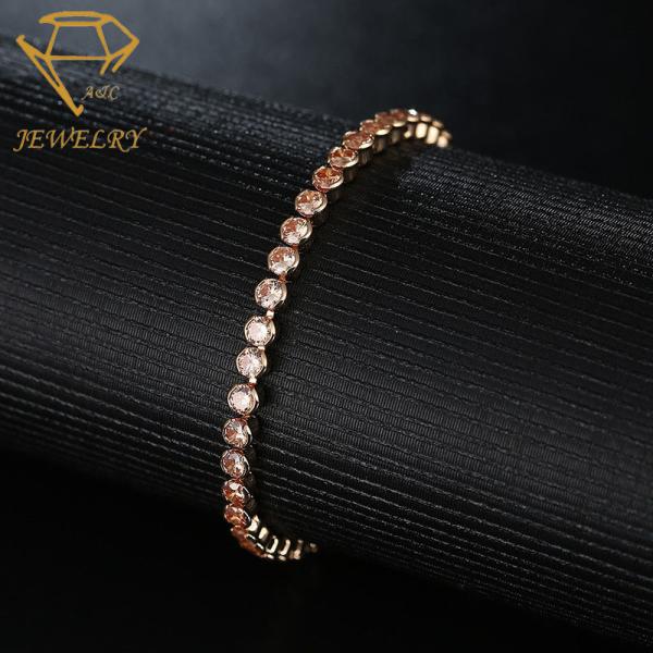 CCT 6.7 Copper Women's Diamond Tennis Bracelets For Anniversary
