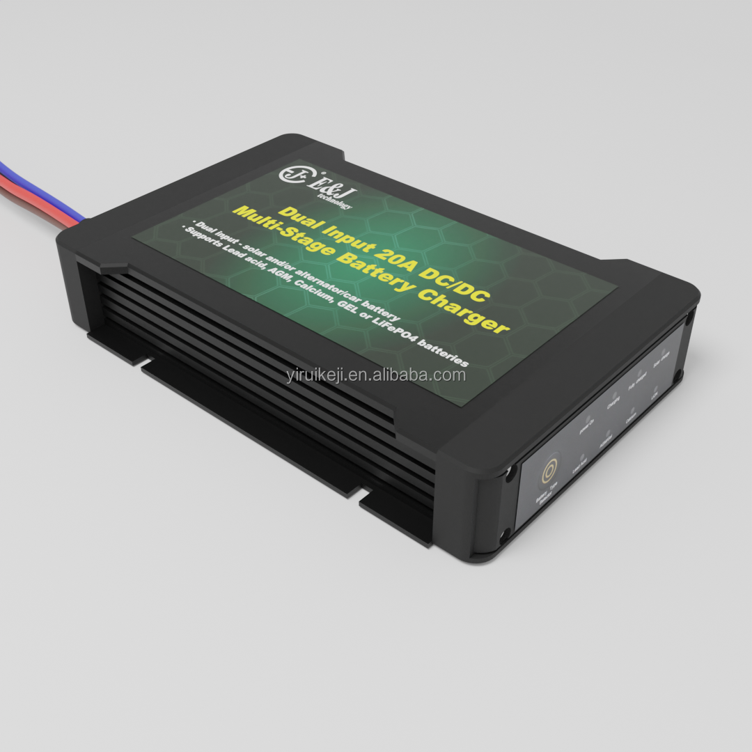 Dual Input 20A 30A 40A 50A 60A DC To DC Multi Stage Battery Charger With MPPT