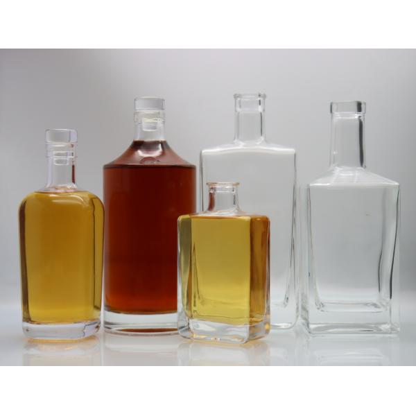 Квадрата бутылки духа панели цилиндра бутылки 700ml 500ml ликера стеклянного стеклянные