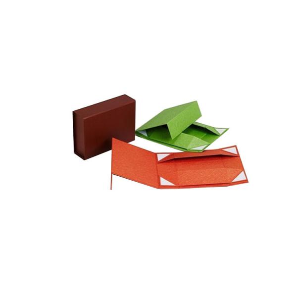 Red Wrapped Laminated 1200g Rigid Paper Foldable Gift Boxes
