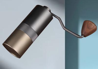 Foldable Handle Manual Coffee Grinder Adjustable Double Bearing
